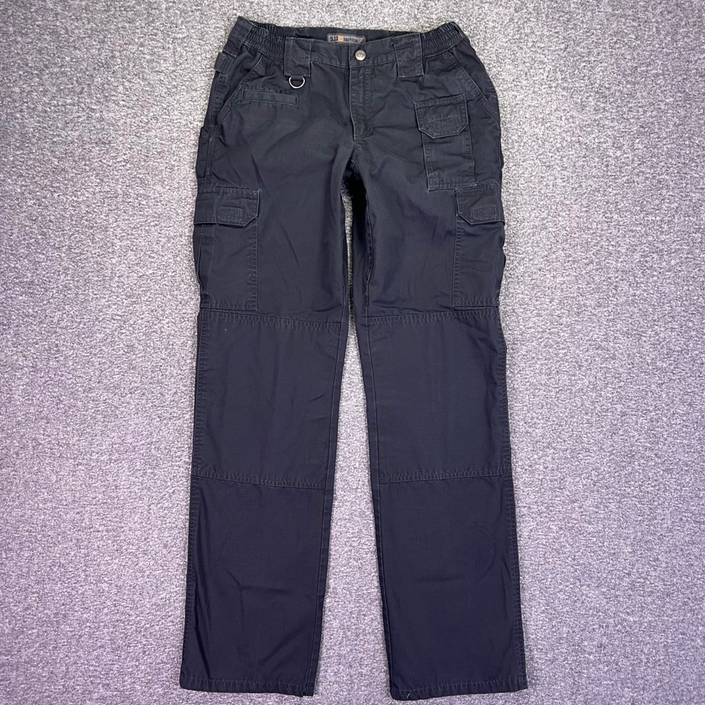 5.11 Tactical Pants Womens 4 Black Tactile Pro Ripstop Outdoor Utility 64360